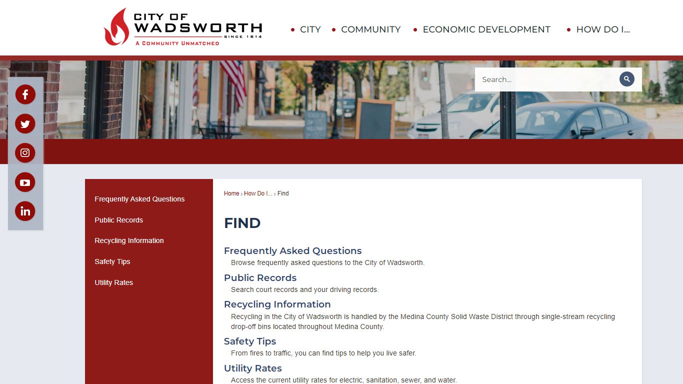 Find | Wadsworth, OH