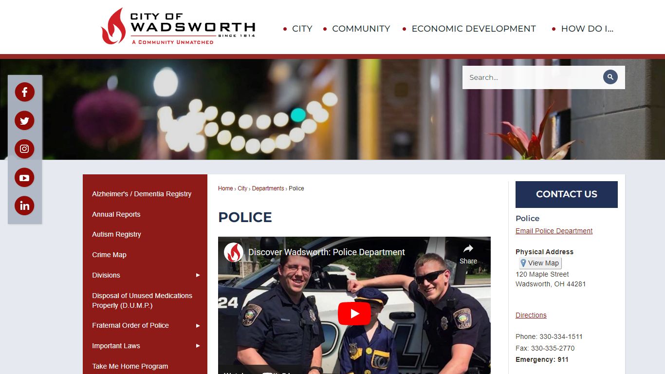 Police | Wadsworth, OH